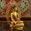  Machine Made Copper Alloy and Gold Plated 4.25" Medicine Buddha Statue