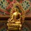  Machine Made Copper Alloy and Gold Plated 4.25" Medicine Buddha Statue