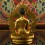  Machine Made Copper Alloy and Gold Plated 4.25" Medicine Buddha Statue