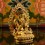 Machine Made Copper Alloy and Gold Plated 4.25" Chenrezig Statue