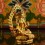 Machine Made Copper Alloy and Gold Plated 4.25" Green Tara Statue