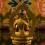 Machine Made Copper Alloy and Gold Plated 4.25" Green Tara Statue