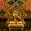 Machine Made Copper Alloy and Gold Plated 4.25" Manjushri Statue