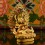 Machine Made Copper Alloy and Gold Plated 4.25" Vajradhara Statue