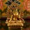 Machine Made Copper Alloy and Gold Plated 4.25"White Tara Statue