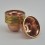 Hand Made Copper Alloy with Brass Ring 3.5" Water Offering Bowls Set