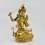 Hand Made Copper Alloy with Partly Gold Gilded 12.5" Manjushri / Jampelyang Statue