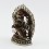 Machine Made,Oxidized Copper Alloy and Silver Plated 4.75" Vajrakilaya Statue