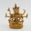 Machine Made Tibetan Buddhist Gold Plated 6" Namgyalma Buddha Statue