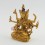 Machine Made Tibetan Buddhist Gold Plated 6" Namgyalma Buddha Statue