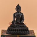 Hand Made Oxidized Copper Alloy 8.75" Medicine Buddha / Menla Statue