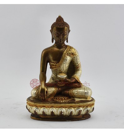 Machine Made Tibetan Buddhist 3.75" Sakyamuni Buddha Tomba Statue