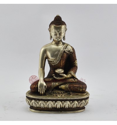 Machine Made Tibetan Buddhist 3.75" Sakyamuni Buddha Tomba Statue