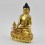 Hand Made Copper Alloy with Gold Gilded 8.25" Medicine Buddha Statue