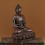 Hand Made Oxidized Copper Alloy 9" Amitabha/Amida Opame Buddha  Statue 