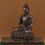 Hand Made Oxidized Copper Alloy 9" Amitabha/Amida Opame Buddha  Statue 