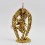 Hand Made Copper Alloy with 24 Karat Gold Gilded 8" Troma Nagmo Jogini Statue