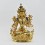 Hand Made Copper Alloy with Fully Gold Gilded 13" White Tara Statue Nepal