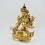 Hand Made Copper Alloy with Fully Gold Gilded 13" White Tara Statue Nepal