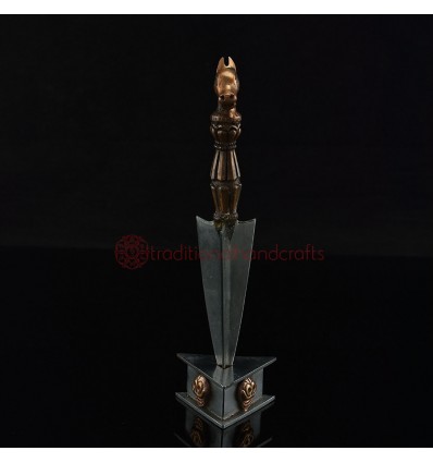 Hand made Iron Buddhist 8.25" Phurba Ritual Dagger Set