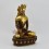 Fine Quality 10.5" Crowned Shakyamuni Buddha Oxidized Antiquated Gold Gilded Copper Statue Patan Nepal