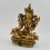 Hand Made Copper Alloy with Gold Gilded 9" Green Tara / Dholma Statue