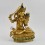 Hand Made Copper Alloy with Gold Gilded 9" Manjushri / Jambiyang Statue