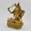 Hand Made Copper Alloy with Gold Gilded 9" Manjushri / Jambiyang Statue