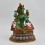 Hand Painted 24 Karat Gold Gilded 10" Green Tara / Drolma Statue