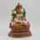 Hand Painted 24 Karat Gold Gilded 10" White Tara / Drolkar Statue