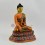 Hand Made Copper Alloy with Multicolored Finish 10.5" Shakyamuni Buddha Statue