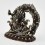 Machine Made Oxidized with Silver Plating 5" Bernagchen Mahakala Statue