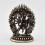 Machine Made Oxidized Copper Alloy with Silver Plating Chakrasamvara Statue