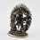 Machine Made Oxidized Copper Alloy with Silver Plating Chakrasamvara Statue