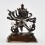 Machine Made Oxidized Copper Alloy with Silver Plating Chakrasamvara Statue