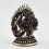 Machine Made Oxidized Copper Alloy with Silver Plating 5.5" Kalachakra Statue