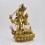 Buddhist Hand Made Copper Alloy with Gold Gilded 14" Manjushri/Jambiyang Statue