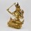 Buddhist Hand Made Copper Alloy with Gold Gilded 14" Manjushri/Jambiyang Statue