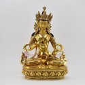 Buddhist Hand Made Copper Alloy with Gold Gilded 14" Vajrasattva Statue