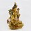 Tibetan Buddhist Hand Made Copper Alloy with 24 Karat Gold Gilded 14.5" Green Tara / Dholma Statue