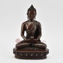 Tibetan Buddhist Oxidized Copper Alloy 8.5" Amitabha / Amida Buddha Opame Statue