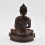 Tibetan Buddhist Oxidized Copper Alloy 8.5" Amitabha / Amida Buddha Opame Statue