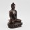 Tibetan Buddhist Oxidized Copper Alloy 8.5" Medicine Buddha / Menlha Statue