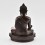 Tibetan Buddhist Oxidized Copper Alloy 8.5" Medicine Buddha / Menlha Statue