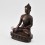 Tibetan Buddhist Oxidized Copper Alloy 8.5" Shakyamuni Buddha / Tomba Statue