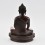 Tibetan Buddhist Oxidized Copper Alloy 8.5" Shakyamuni Buddha / Tomba Statue