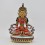 Hand Painted Copper Alloy with 24 Karat Gold Gilded 9" Aparmita Tsepame Statue