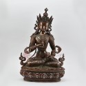 Fine Tibetan Buddhist Oxidation Finish 14.5" Vajrasattva Statue