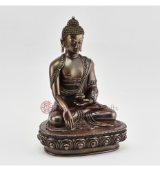 Hand Made 8.75" Shakyamuni Buddha / Tomba Copper Statue for Tibetan Buddhist  From Nepal.