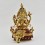 Hand Made Copper Alloy with Partly Gold Gilded 9.25" Chenrezig Shakti Statue